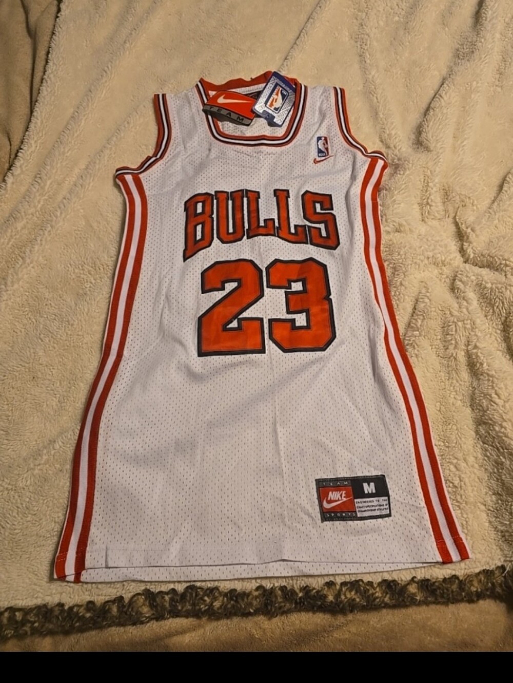 060326 Nike Chicago Bulls Michael Jordan #23 White Jersey Mens M NBA Basketball#